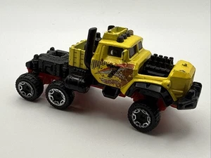 Hot Wheels 2016 Haulin' Horsepower Yellow Semi Trailer Cab Only Loose Thailand - Picture 1 of 4