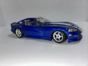 Bburago 1996 Dodge Viper GTS Coupe (Blue) 1:18. Clean! No Box - Picture 1 of 5