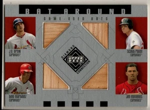 2002 UD Diamond Connection J.D. Drew Tino Martinez Scott Rolen Jim Edmunds BAT - Picture 1 of 1