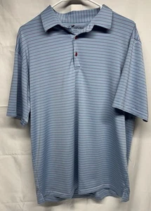 HL Sport Performance Luxus Polo hellblau/rot gestreift Herren Größe M » - Bild 1 von 8