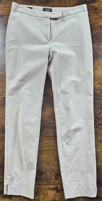 Peserico Sign Handmade Tailored Cropped Slim Pants Beige Size 42 - Image 1 of 4