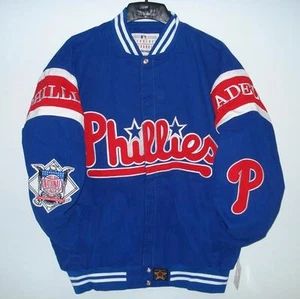 4XL Authentic MLB Philadelphia Phillies Cotton Twill Jacket New JH Design XXXXL  - Picture 1 of 6