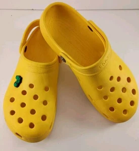 Zoccoli Crocs Classic YL Brooke Shields Alien PEACE Jibbitz slip on M 9 W 11 CHARM - Foto 1 di 14