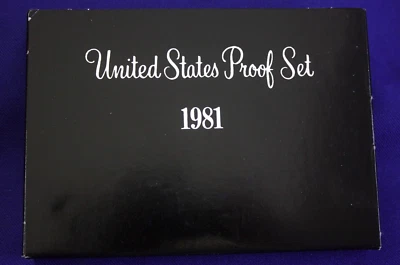 1981 Proof Set (TYPE 2 Proof set).   issued by US Mint. Please read description! - Image 1 of 4