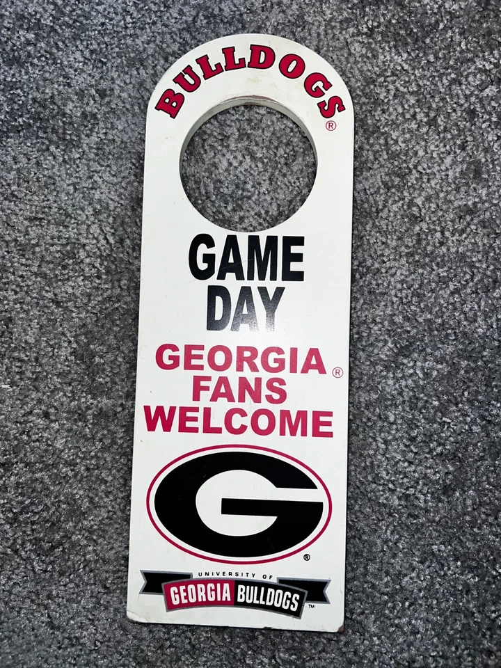 GA Bulldogs Game Day Door Knob Hanger (SIC EM!) Foto 1 de 1
