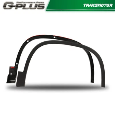 Ajuste para 2012-2017 Volkswagen Tiguan dianteiro texturizado plástico LH+RH alargadores de para-lama - Imagem 1 de 4