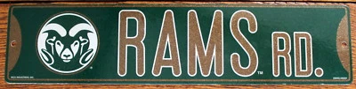 Street Sign Rams Rd. NCAA Lic.colorful picture Colorado State University - Image 1 of 4