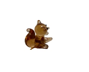 Ganz Miniature Brown Art Glass Squirrel Animal Figurine .75 inch - Picture 1 of 8