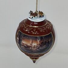 Terry Redlin Christmas Ornament Night On The Town Porcelain Hadley Collection 
