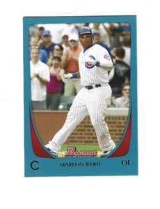 Bowman Blue #9 Marlon Byrd 2011/500 Chicago Cubs - Imagen 1 de 2