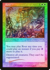 Rout FOIL Invasion PLD White Rare MAGIC THE GATHERING MTG CARD ABUGames