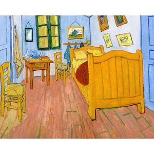Van Gogh, Bedroom in Arles, 1888, Canvas Print, 28" x 35" + Border - Picture 1 of 10