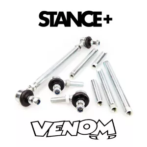 Stance+ Adjustable Front Drop Links 150mm-320mm M10 M12 BMW 1 Series 2004-2011 - Picture 1 of 2