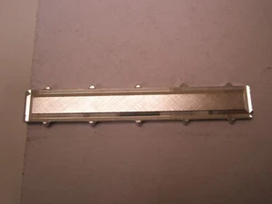 1-13/16" Simple Design Silver Tone Quality Vintage SWANK Tie Bar Clip plain - Picture 1 of 7