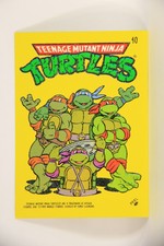 Teenage Mutant Ninja Turtles 1989 Sticker Card #10 TMNT ENG L005836