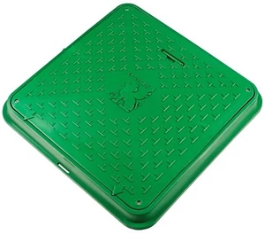 Schachtabdeckung Kanaldeckel Schachtdeckel DN720/600 A15 BabylonPlast™ Grün - Bild 1 von 6