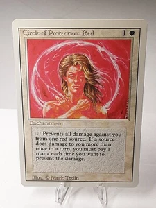 MTG - 3rd Edition - Revised - Circle of Protection: Red - Common - LP+ NM - Picture 1 of 2