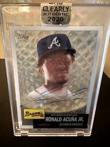 RONALD ACUNA JR. 2020 / 1953 TOPPS CLEARLY AUTHENTIC AUTO MVP ATLANTA BRAVES /99