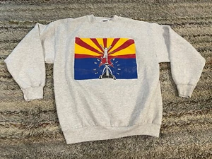 Vintage Arizona Easter Seals 24 Hour Relay Sweater Mens Large Long Sleeve Gray - Picture 1 of 10