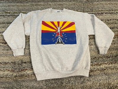 Vintage Arizona Easter Seals 24 Hour Relay Sweater Mens Large Long Sleeve Gray - Image 1 of 4