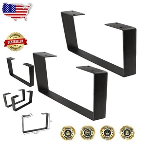 Sturdy 2pcs 6-Inch Metal Table Legs for Coffee Tables & Benches - Modern Design - Picture 1 of 8