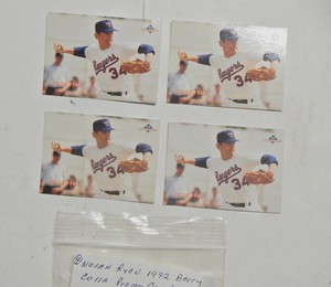 4 - NOLAN RYAN 1992 BARRY COLLA PROMO CARDS - 