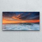 Wandbilder Glasbild Druck auf Glas Foto Bild 100x50 Ozean Sonnenaufgang Horizont
