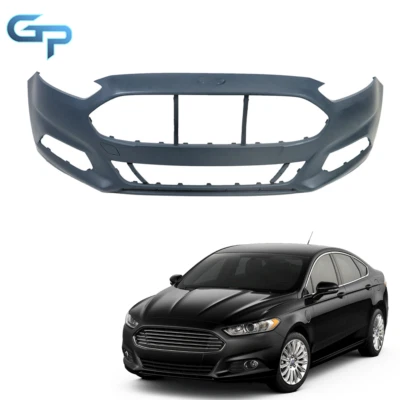 Front Bumper Cover For 2013 2014 2015 2016 Ford Fusion w/o Sensor Holes Foto 1 de 4