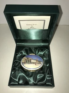Authentic Mary McLaughlin Chicago Goodman Theatre 2000-2001 Inaugural Enamel Box - Picture 1 of 5