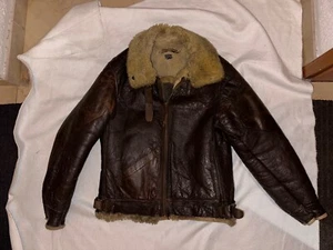 Original WW2 B-3 AERO LEATHER 42-5110 P Leather Horsehide flight jacket 44R - Picture 1 of 7