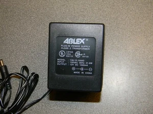 Ablex 138-12-1000D 12VDC 1000mA Centro Negativo PS Perfecto para escalas Sartorius - Imagen 1 de 5