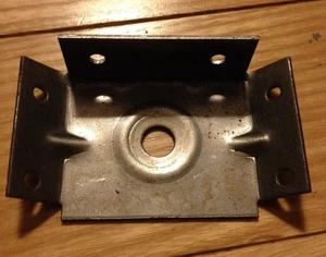 LOT OF 4 NOS 16 Gag 7 HOLE TABLE LEG CORNER BRACKET SUPPORT FURNITURE REPAIR - Picture 1 of 5