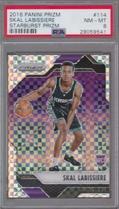 2016-17 Panini Prizm Starburst Prizm Skal Labissiere PSA 8 - Picture 1 of 1