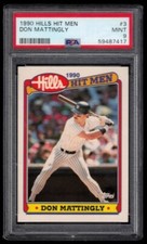 1990 HILLS HIT MEN 3 DON MATTINGLY PSA - 9
