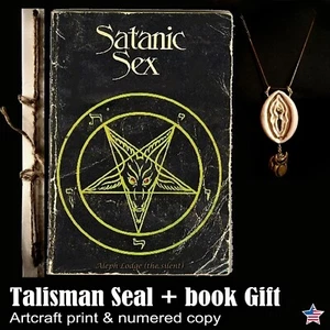 Antique Book Satanic Grimoire Black Magic Esotericism Manual Occult Occultism - Picture 1 of 24
