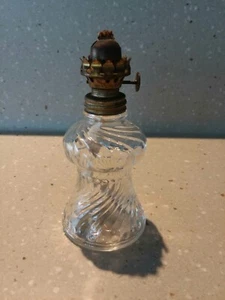 P&A Mfg. Acorn Small Oil Lamps Swirl Pattern 5 1/2 inches tall - Picture 1 of 3