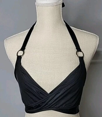 Top de bikini Venus con aros envolvente negro talla 32C/34B/36A nuevo en bolsa envío gratuito Foto 1 de 4