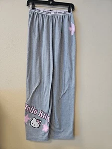 Hello Kitty By Sanrio Women's Large Gray Sweatpants - Picture 1 of 3