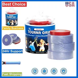 30 XL Dry Feel Tennis Overgrips - Blue, Tacky, Ideal for Professionals - Picture 1 of 8