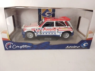 Solido Renault 5 Maxi Tusbo #6 Roussel Rally Cross 1987 1/18 S1804706 - Immagine 1 di 3