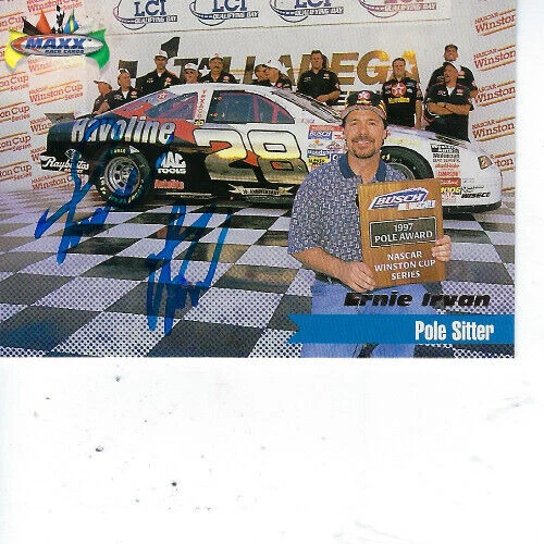 ERNIE IRVAN SIGNED 1997 MAXX RACING #142 - NASCAR - Image 1 of 1