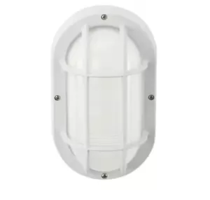 White LED Outdoor Bulkhead Light w/ CCT Color Switchable from 3000K, 4000K, 5000 - Picture 1 of 6