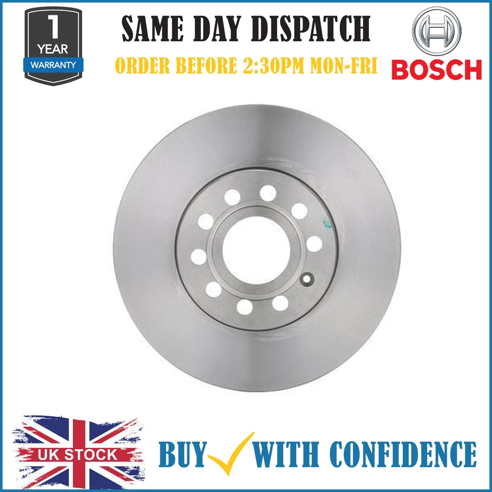For VW Jetta 1.2 1.4 1.6 2.0 2.5 2004-2018 Bosch Brake Dics 0986479939 - Image 1 of 1