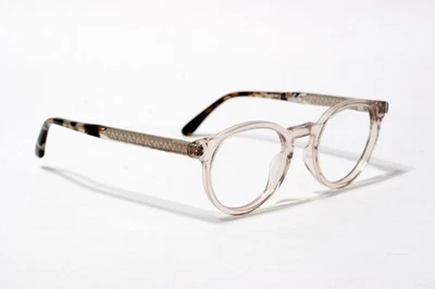 Armações de óculos redondas Maui Jim MJO2209-05B prata clara marrom 46-22 145 M218 - Imagem 1 de 4