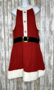 No Boundaries Sleeveless Mrs Claus Christmas Sweater Dress Size XXXL - Picture 1 of 9