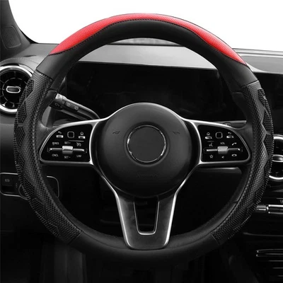 3D Honeycomb Steering Wheel Cover Breathable Anti-slip For 15"/38 cm Dia Black - Image 1 of 4