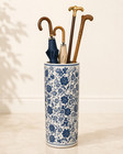 Classic Umbrella Stand/ Walking Stick holder Ceramic 18" Round  M145