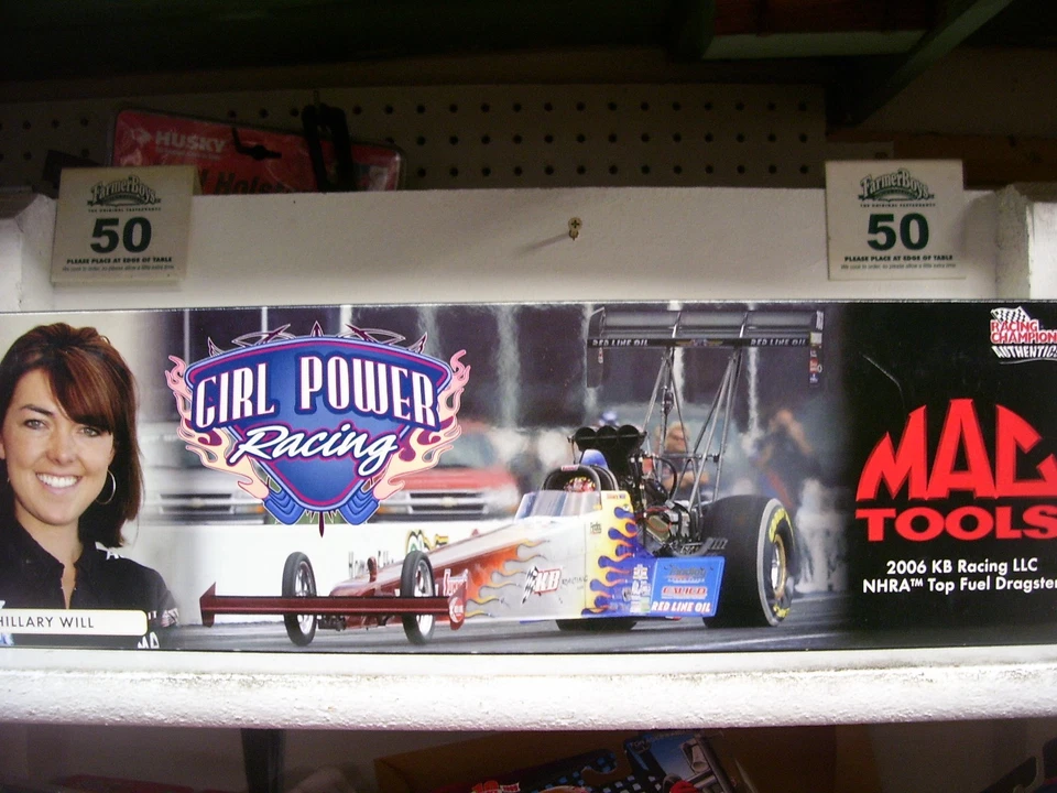 2006 1/24  HILLARY WILL GIRL POWER/KB RACING/ MAC TOOLS NHRA TOP FUEL - Image 1 of 4