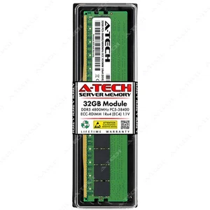 32GB 1Rx4 PC5-4800 EC4 RDIMM Intel Xeon w5-3435X w7-2475X w9-3495X Memory RAM - Picture 1 of 5