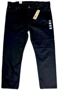 Levi 505 Jeans Men's 46X34 Black Big & Tall Regular Fit High Rise NWT - Picture 1 of 8